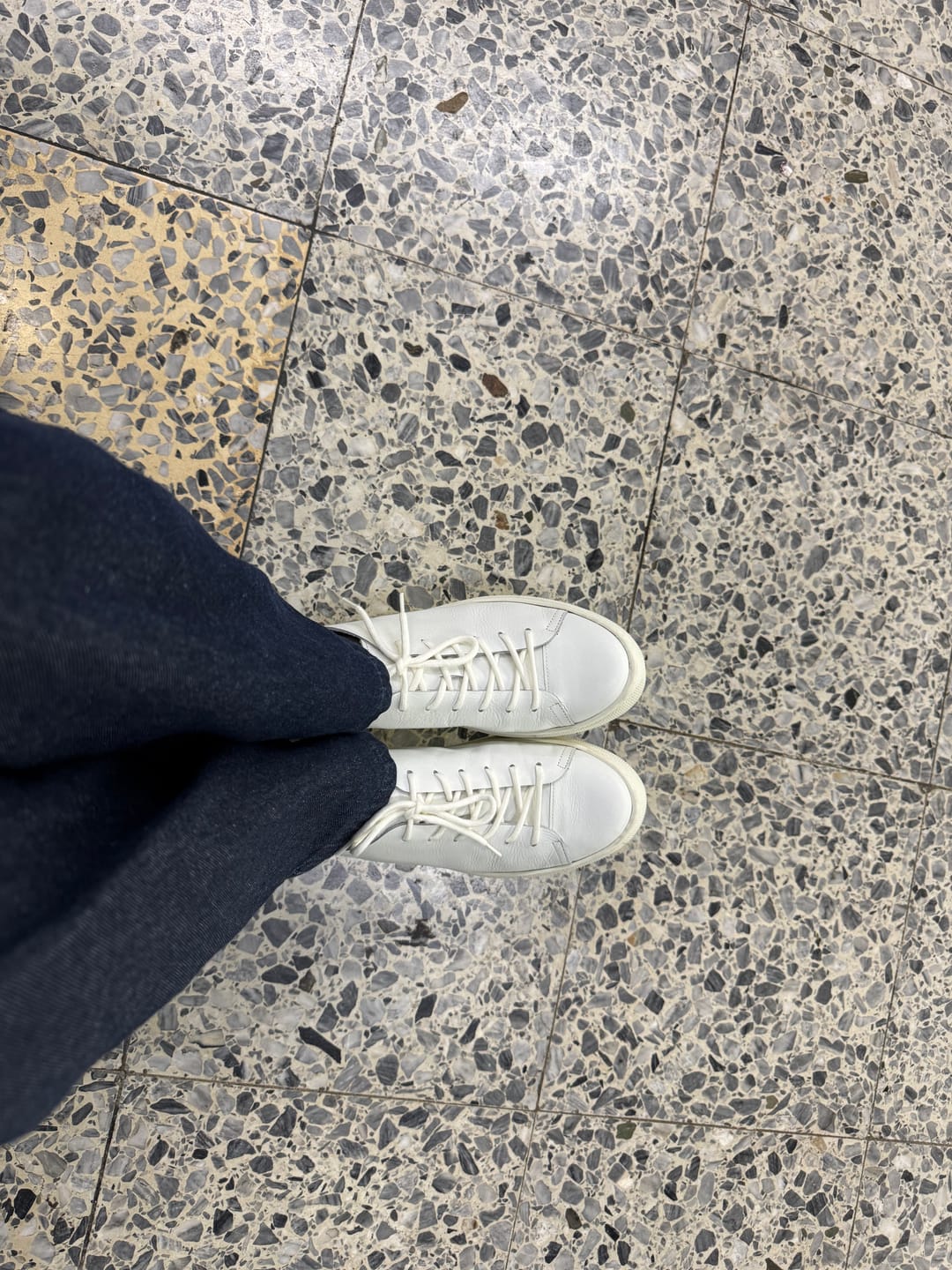 Customer photo review of Original Leather Sneakers - Snow White