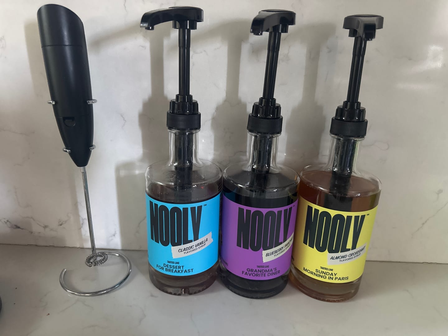 Customer photo review of Vanilla Coffee Syrup