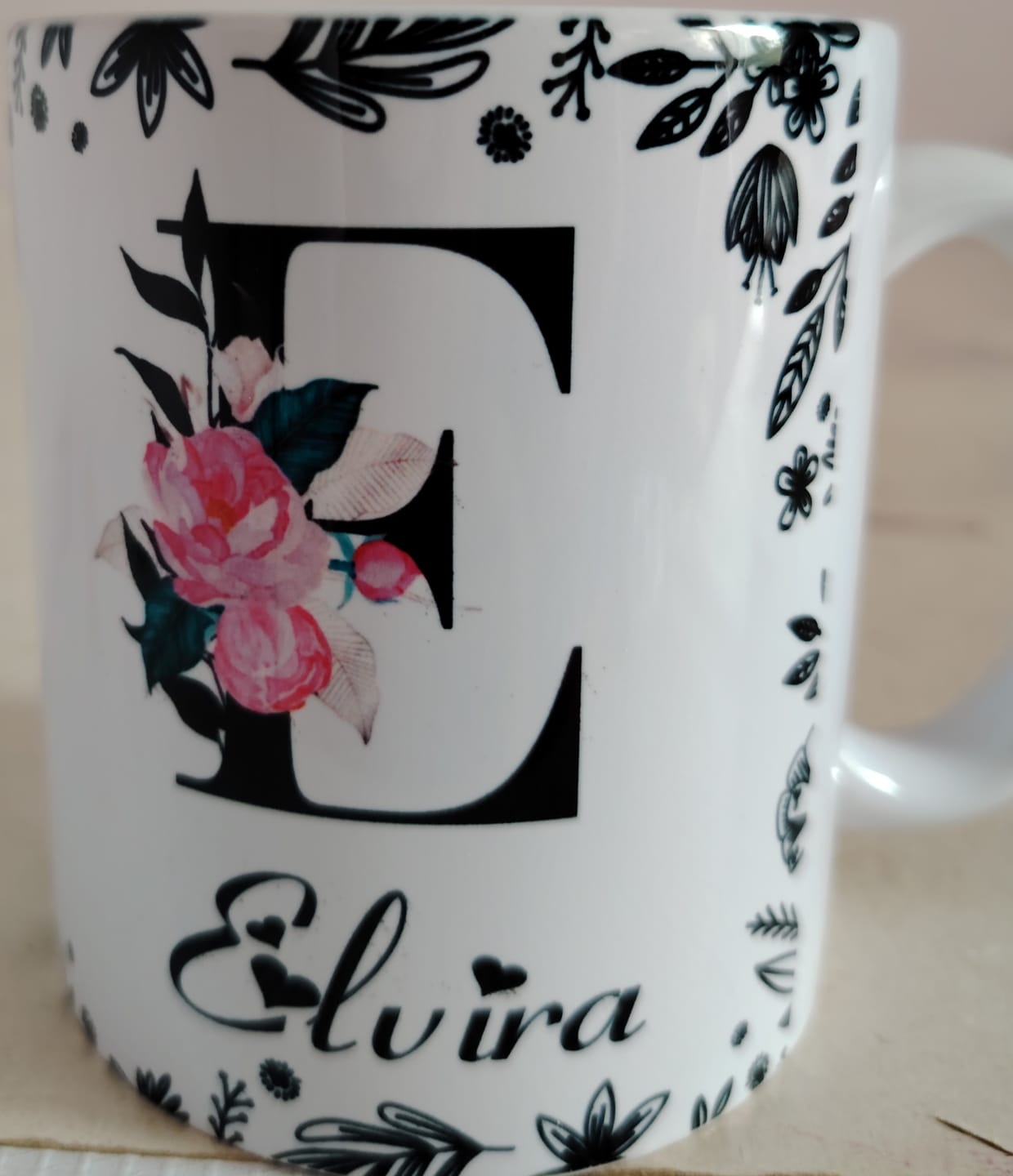 Customer photo review of Taza Blanca para Sublimar 11 Oz. Color Make Grado AAA