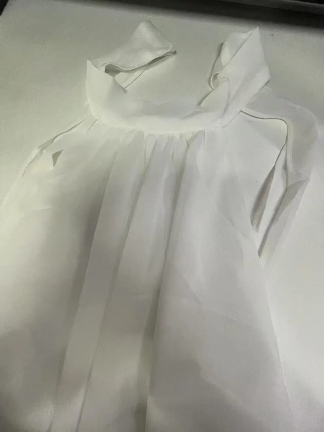 Customer photo review of Chiffon Halter Mini Dress