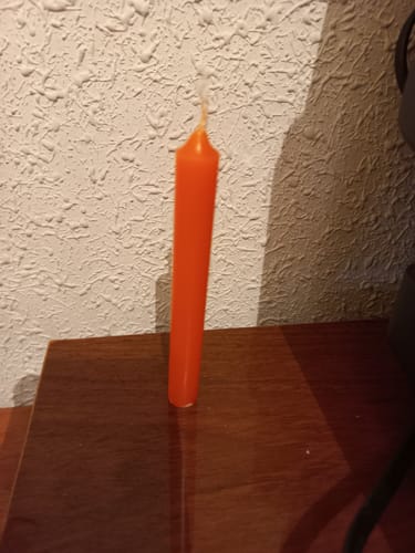 Customer photo review of Vela Naranja - Alegría