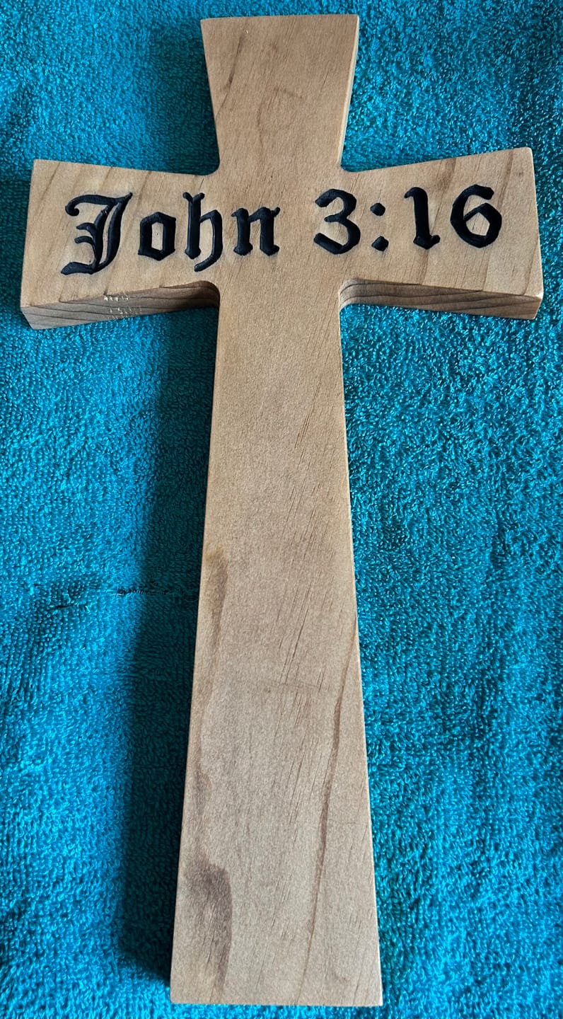 Customer photo review of 15x8" Flared Cross Acrylic Router Template