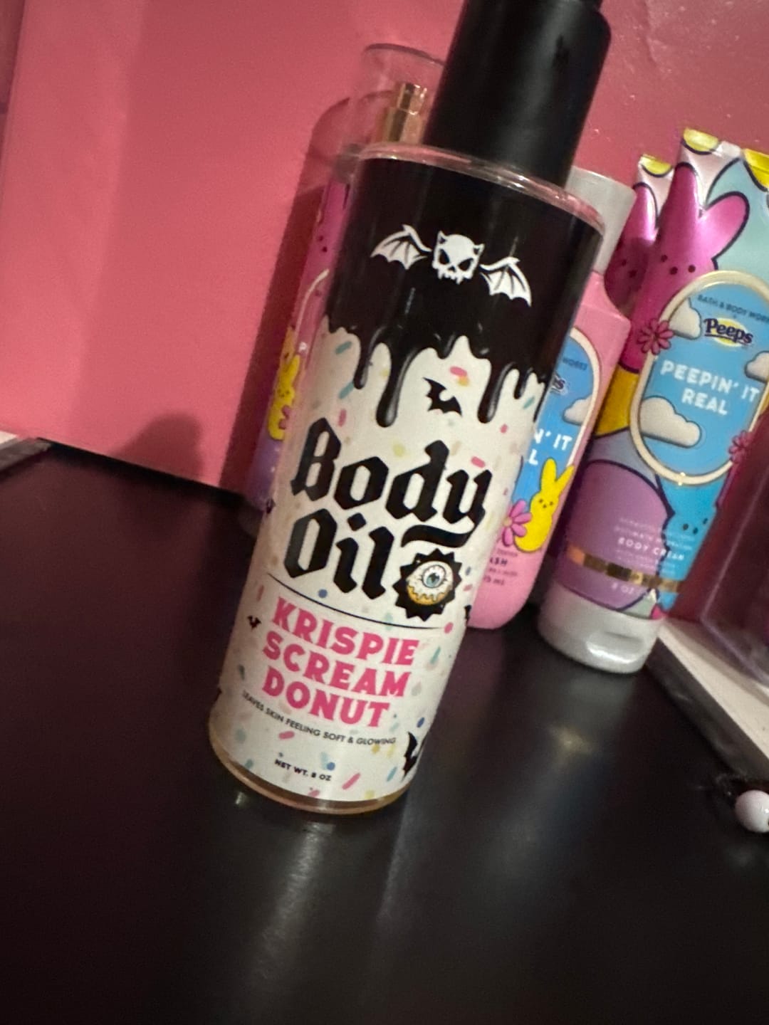 Customer photo review of Krispie Scream Donut Body Oil