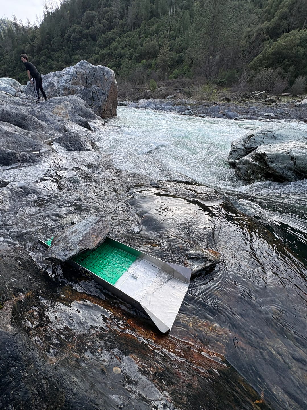 Customer photo review of 6X24 Trek Sluice Box with Dream Mat | Gold Prospecting Equipment
