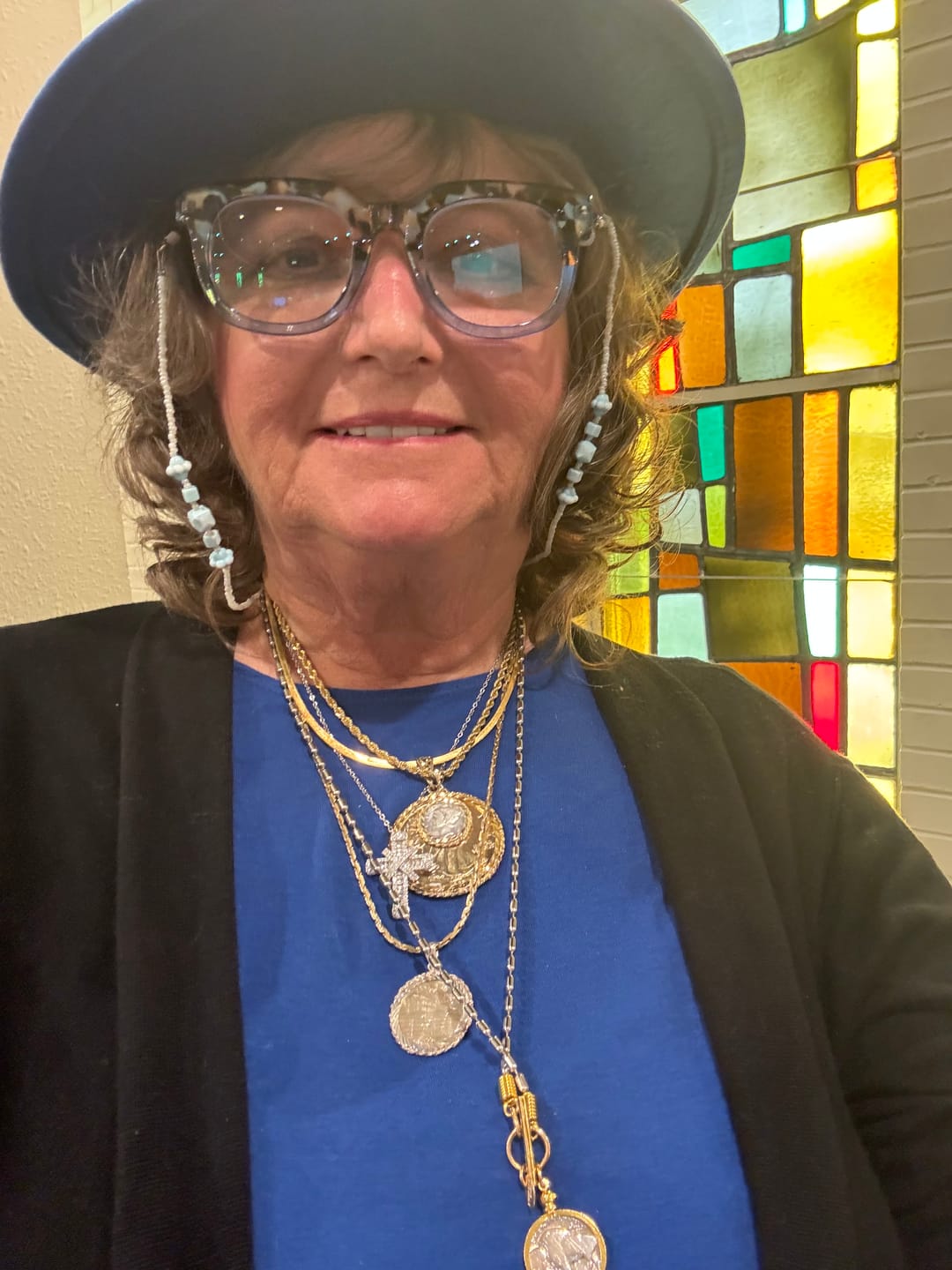 Customer photo review of Buffalo nickel necklace