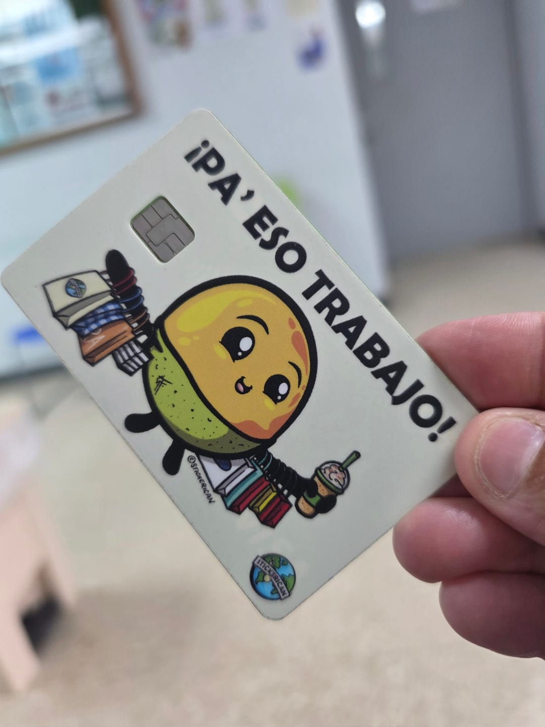 Customer photo review of Que Se Joda - Sticker para Tarjeta de Crédito