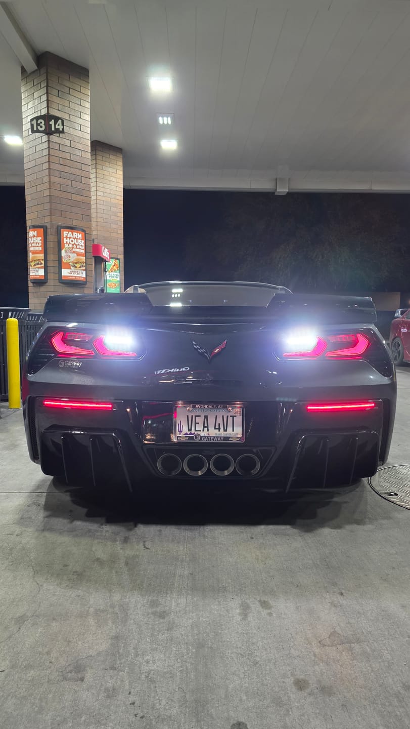 Customer photo review of Corvette C7 Add On Rear Bumper Diffuser