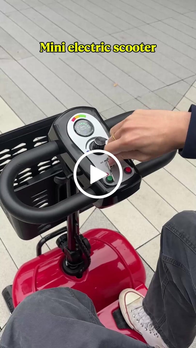 Customer video review of 4 Wheel Electric Mobility Scooter With 30 Miles Long Range & Basket