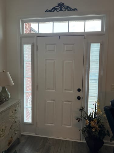 Customer photo review of ODL Add On Blinds for Raised Frame Doors - 9" x 66"