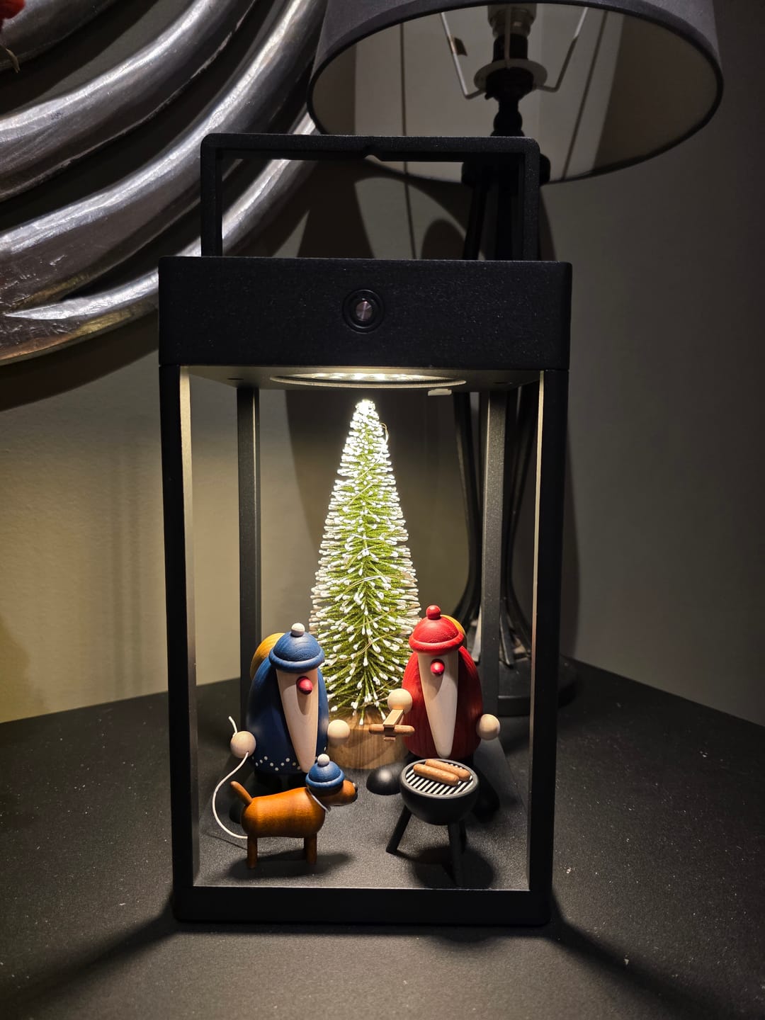 Customer photo review of Black String Solar Fairy Lights