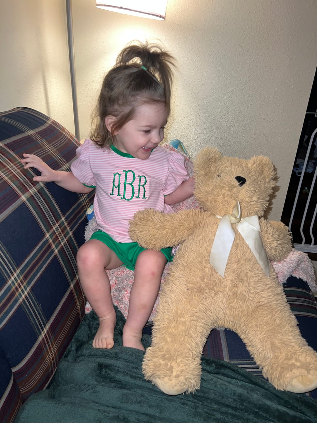Customer photo review of Pink Stripe Liv Short Set