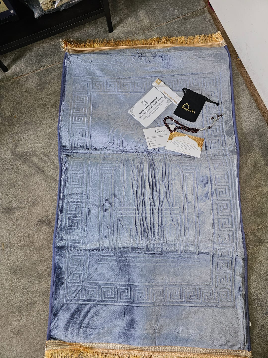 Customer photo review of Medical Prayer Mat With Memory Foam Pillow