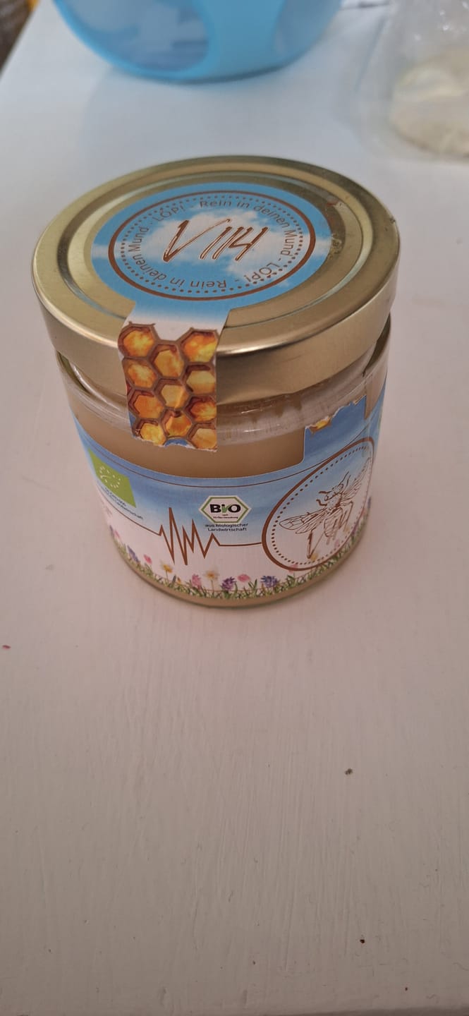 Customer photo review of Bio Blütenhonig – 500g reiner Honig aus ökologischem Anbau