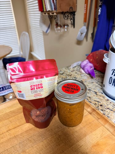 Customer photo review of Ghost Peppers, Powder and Flakes Spice Gift Set
