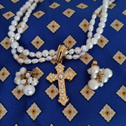 Customer photo review of Orecchini "Via lattea segreta"