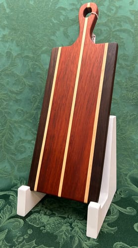 Customer photo review of 7.4x6.5 Cutting Board Stand Acrylic Router Template - Style 1