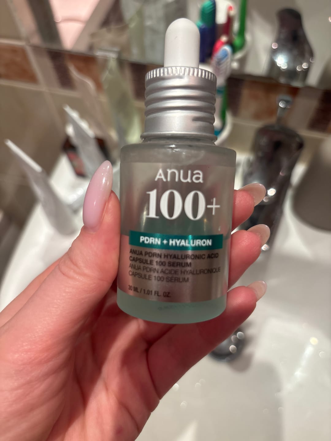 Customer photo review of Serums ar PDRN mirdzuma piešķiršanai ādai Anua PDRN Hyaluronic Acid Capsule 100 Serum