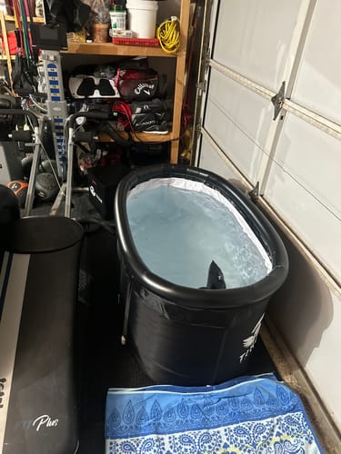 Customer photo review of Bravo XL Cold Plunge Tub + Chiller Bundle