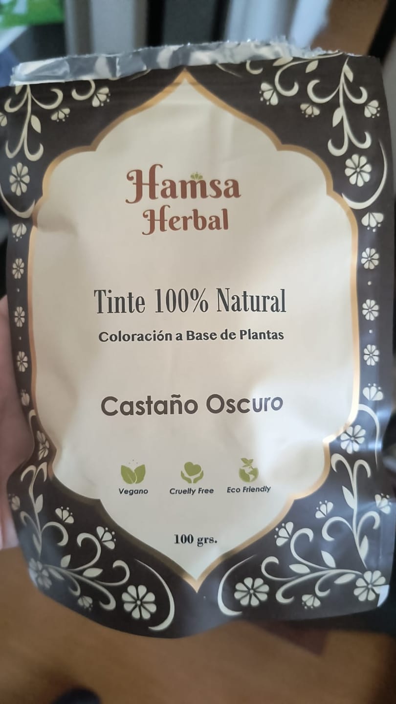 Customer photo review of Tinte 100% Natural - Castaño Oscuro