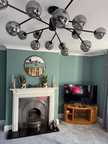 Customer photo review of 15-Light Sputnik Modern Sphere Chandelier