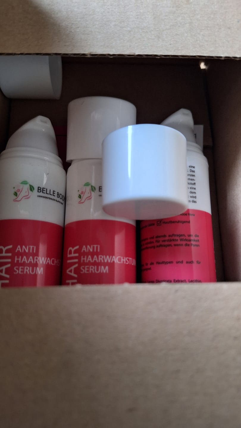 Customer photo review of Anti Haarwachstum Serum