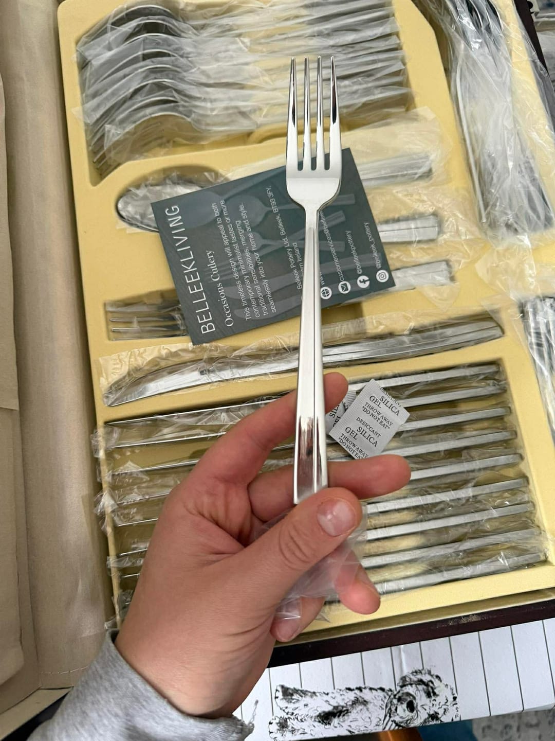 Customer photo review of Belleek Living Occasions 72 Piece Cutlery Set