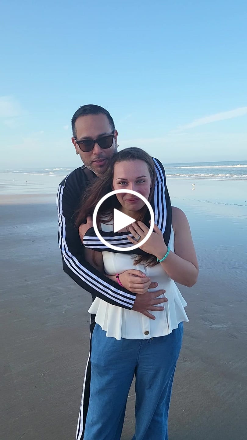 Customer video review of Moissanite With Channel Set Sapphire Accents Engagement Ring