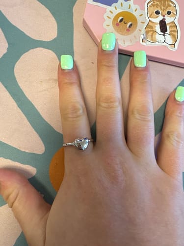 Customer photo review of Heart Locket Ring