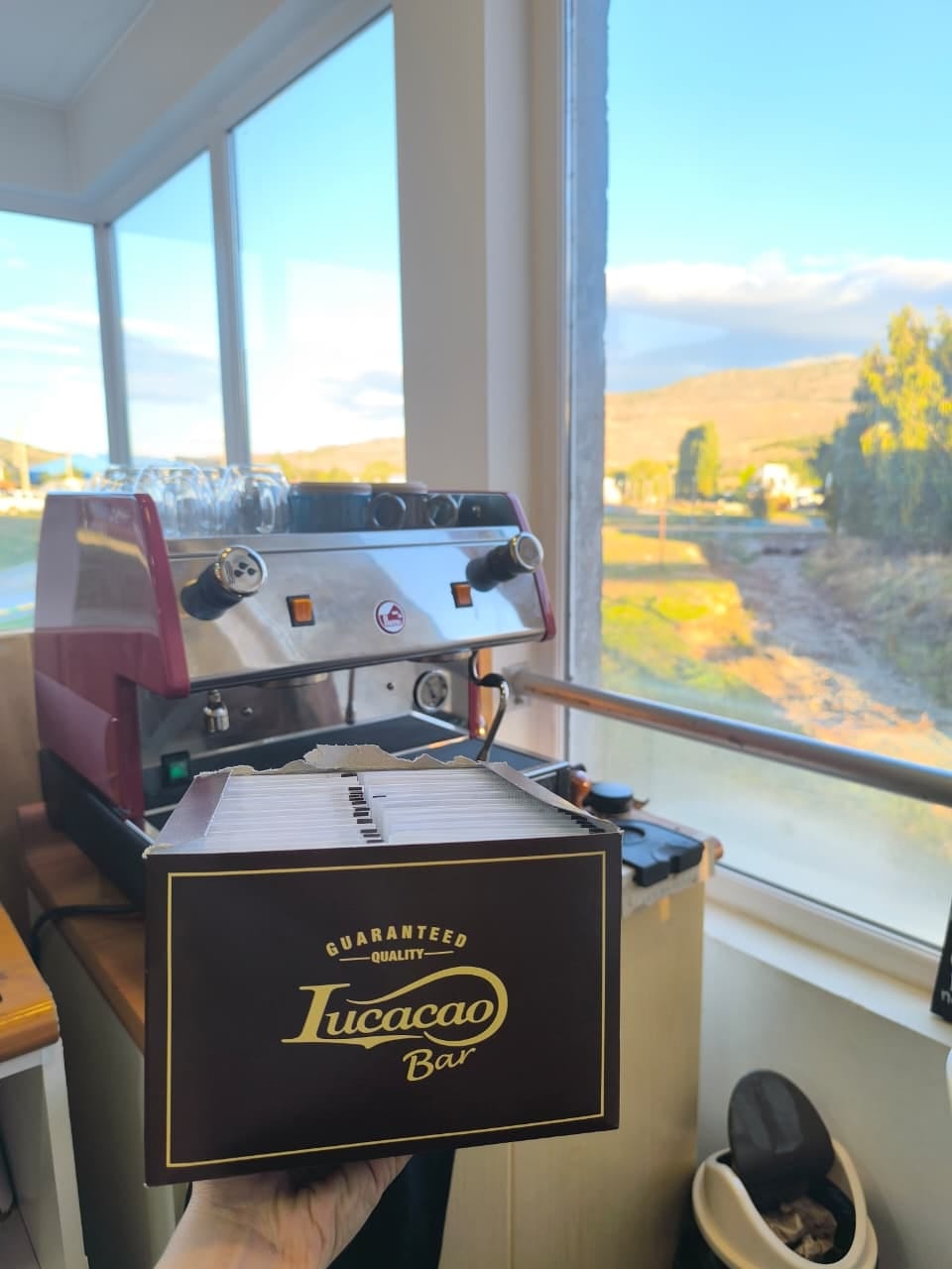 Customer photo review of Lucaffe Lucacao Bar Chocolate Caliente