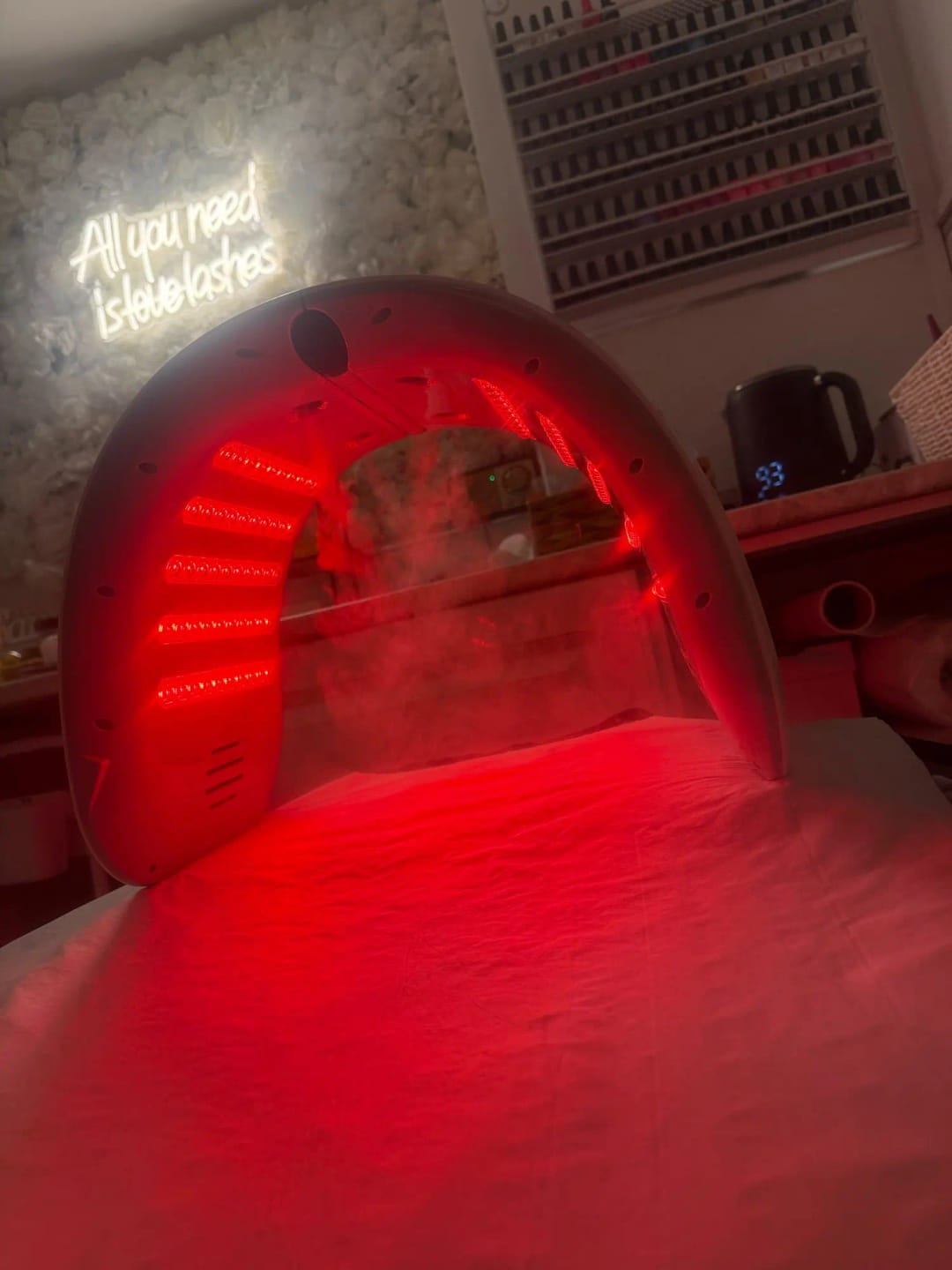 Customer photo review of 7 Colours LED Light Therapy Facial Skin Rejuvenation