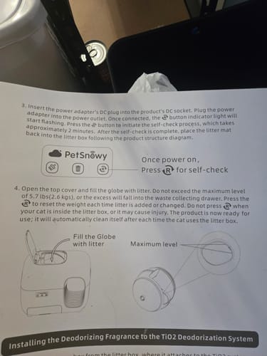 Customer photo review of Self-Cleaning Litter Box