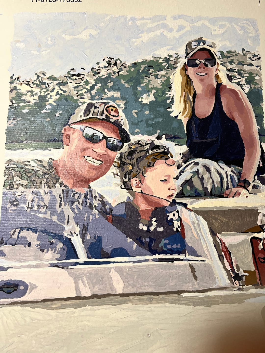 Customer photo review of Custom Paint by Numbers Kit for Personalized Artwork
