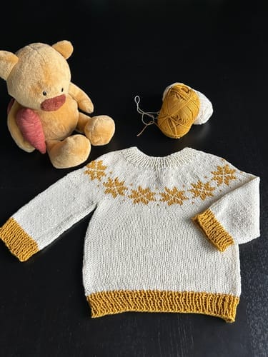 Customer photo review of Clase con Patrón Sweater Nieve | Infantil