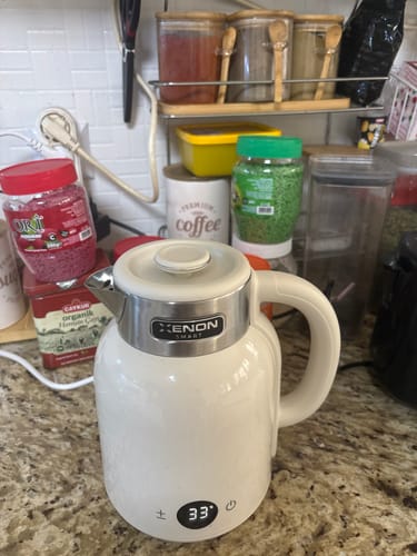 Customer photo review of Akıllı Kettle | Mobil Kontrol, Wifi, 1.5 Lt, Çelik, 2200W, Sesli, Akıllı, Su Isıtıcı (Krem - X7101)