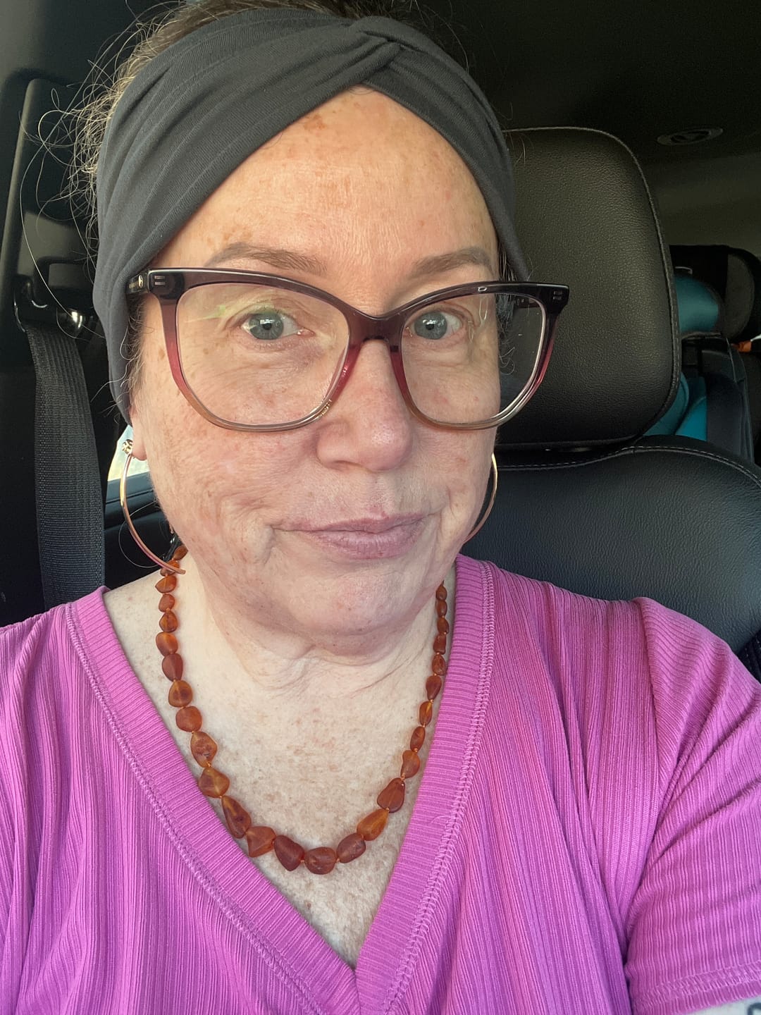 Customer photo review of Charcoal Headband