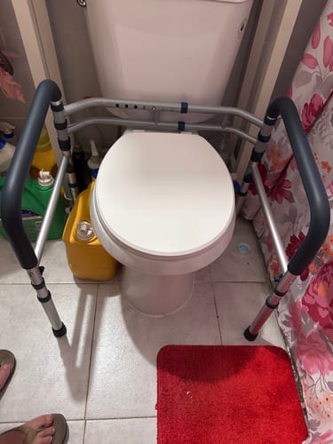 Customer photo review of Toilet Safety Rail (350lb)