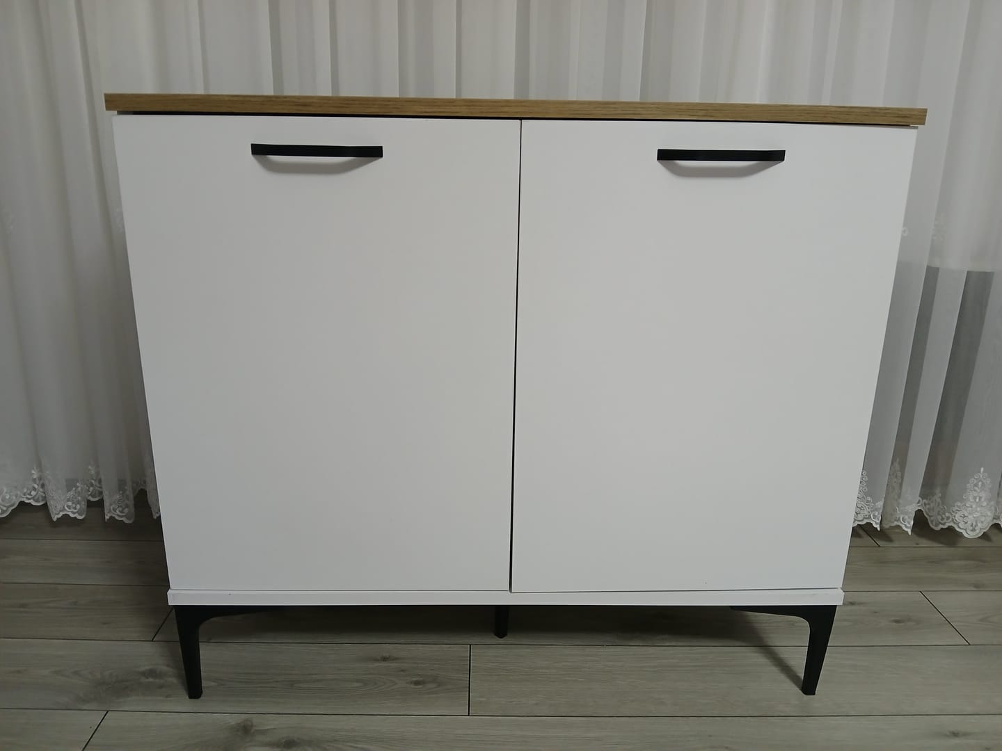 Customer photo review of Rani JE190 Kahve Köşesi Çok Amaçlı Dolap 2 Kapaklı Kiler Mutfak Dolabı Beyaz - Sepet Ceviz