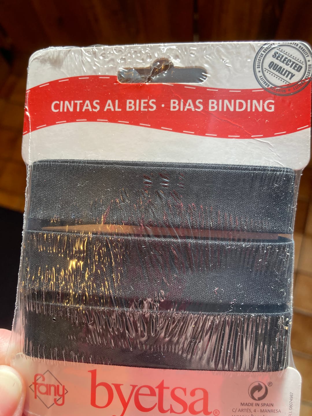 Customer photo review of Plain Polycotton Bias Binding Tape - 5 metres