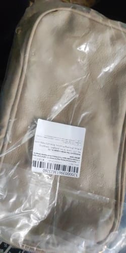 Customer photo review of Zippered Makeup Bag