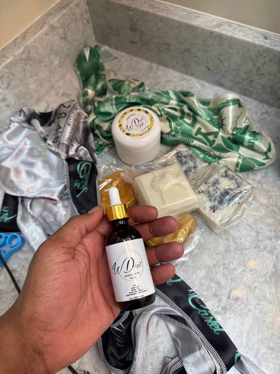 Customer photo review of Goats Milk Hair & Body Bar