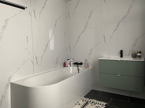 Customer photo review of Baguette de jonction aluminium pour pvc/spc/feuille de pierre