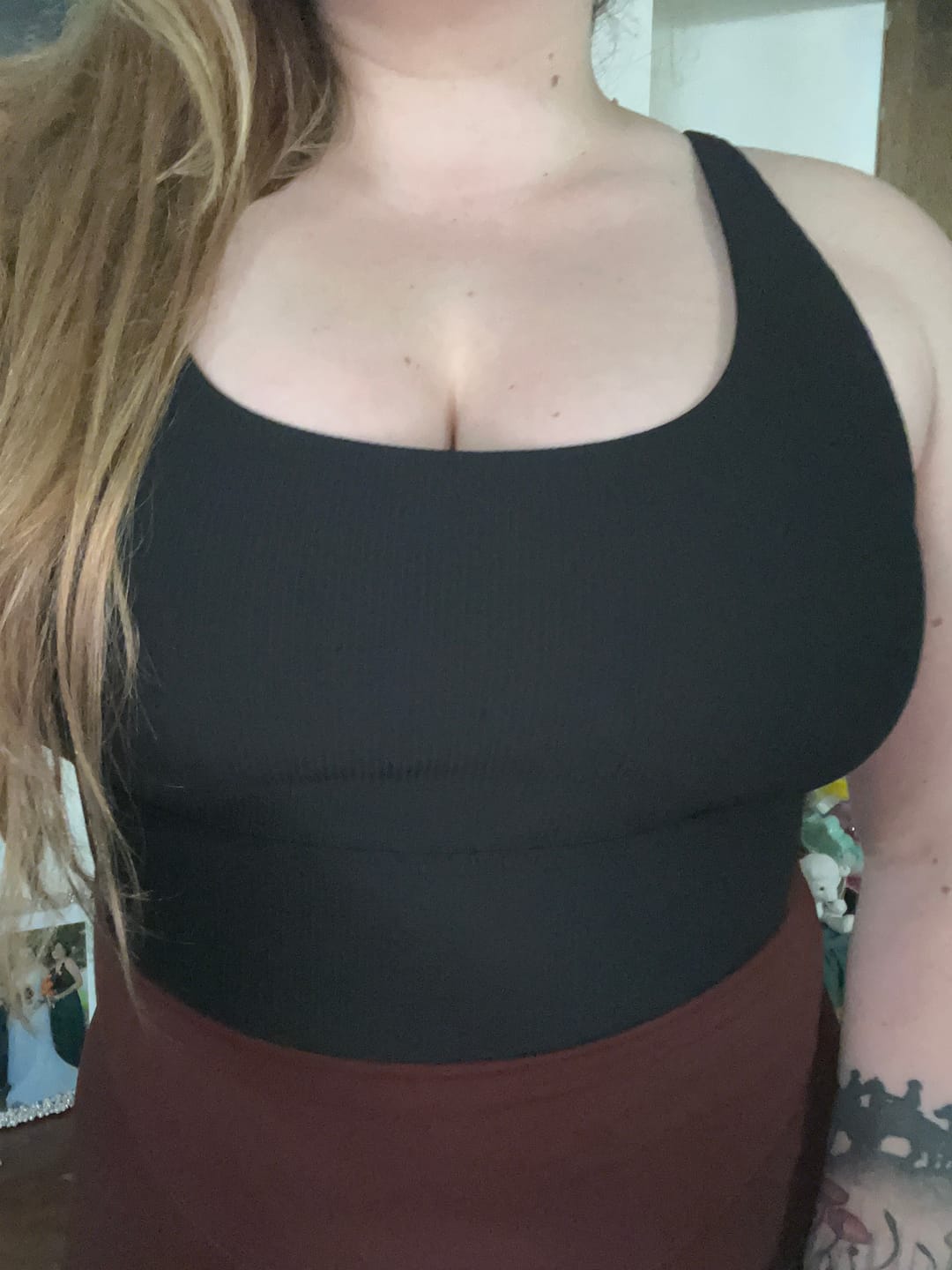 Customer photo review of Ribbed Sports Bra