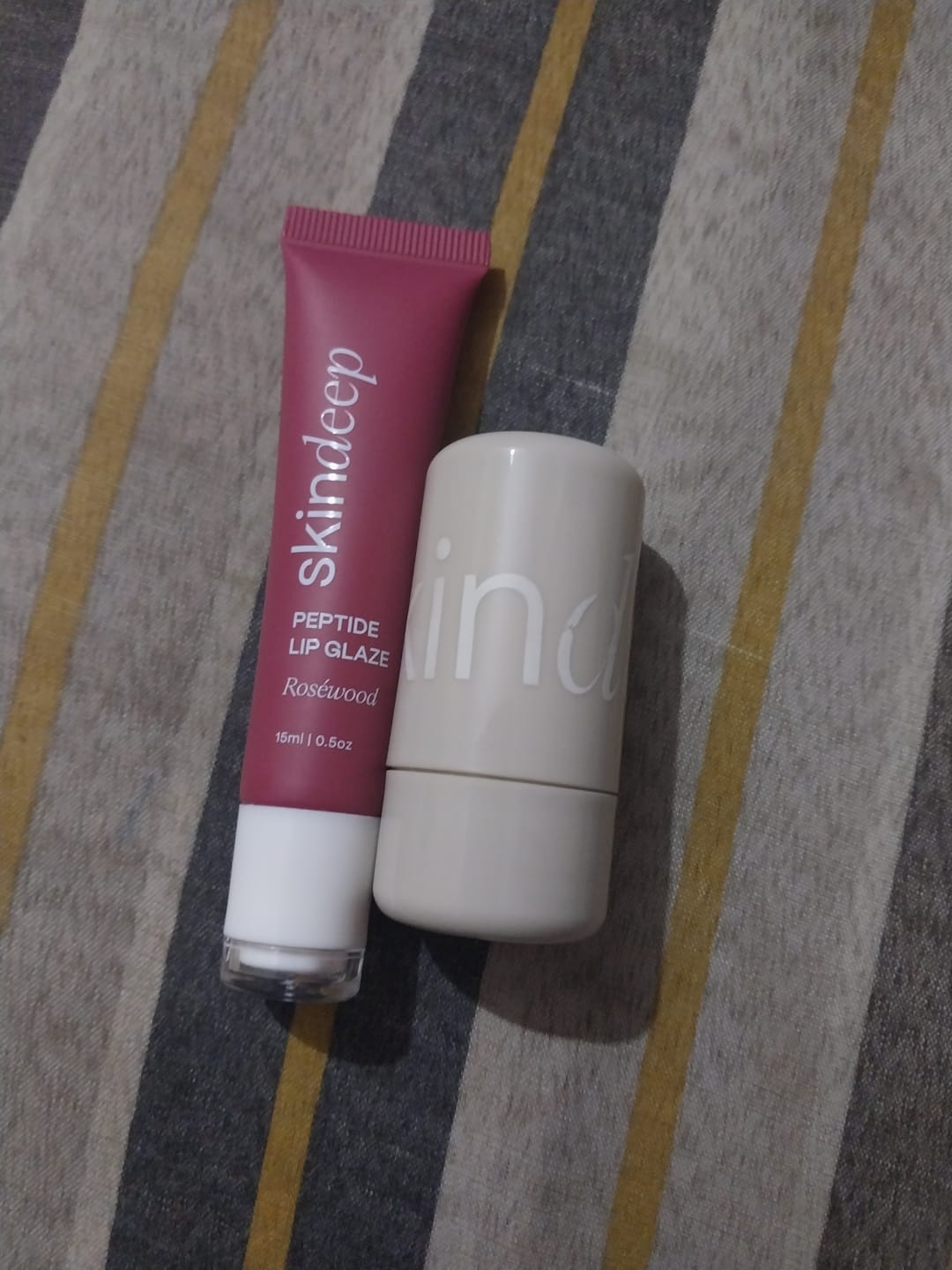 Customer photo review of Lip Glaze+Velvet Flush Duo