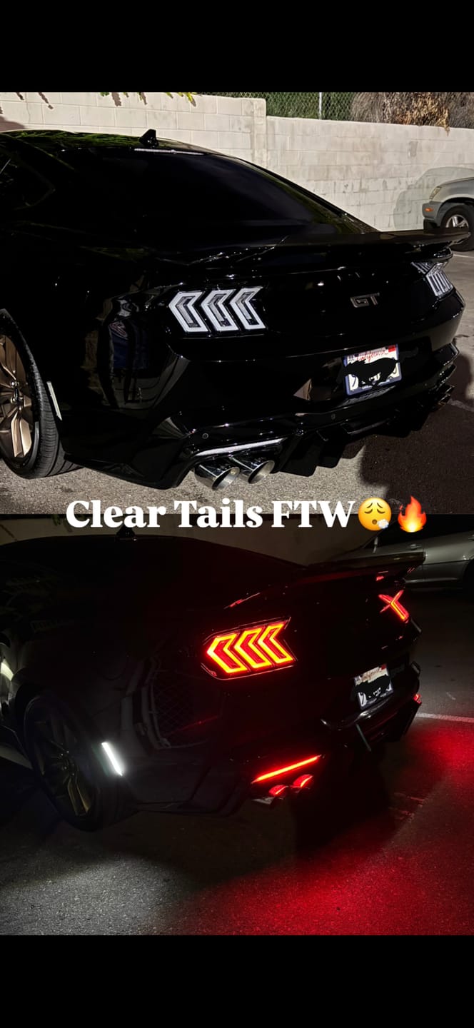 Customer photo review of 2024-2026 Mustang S650 Heritage-X™ Taillights Amber Turn Signal Sequential w/ Animation