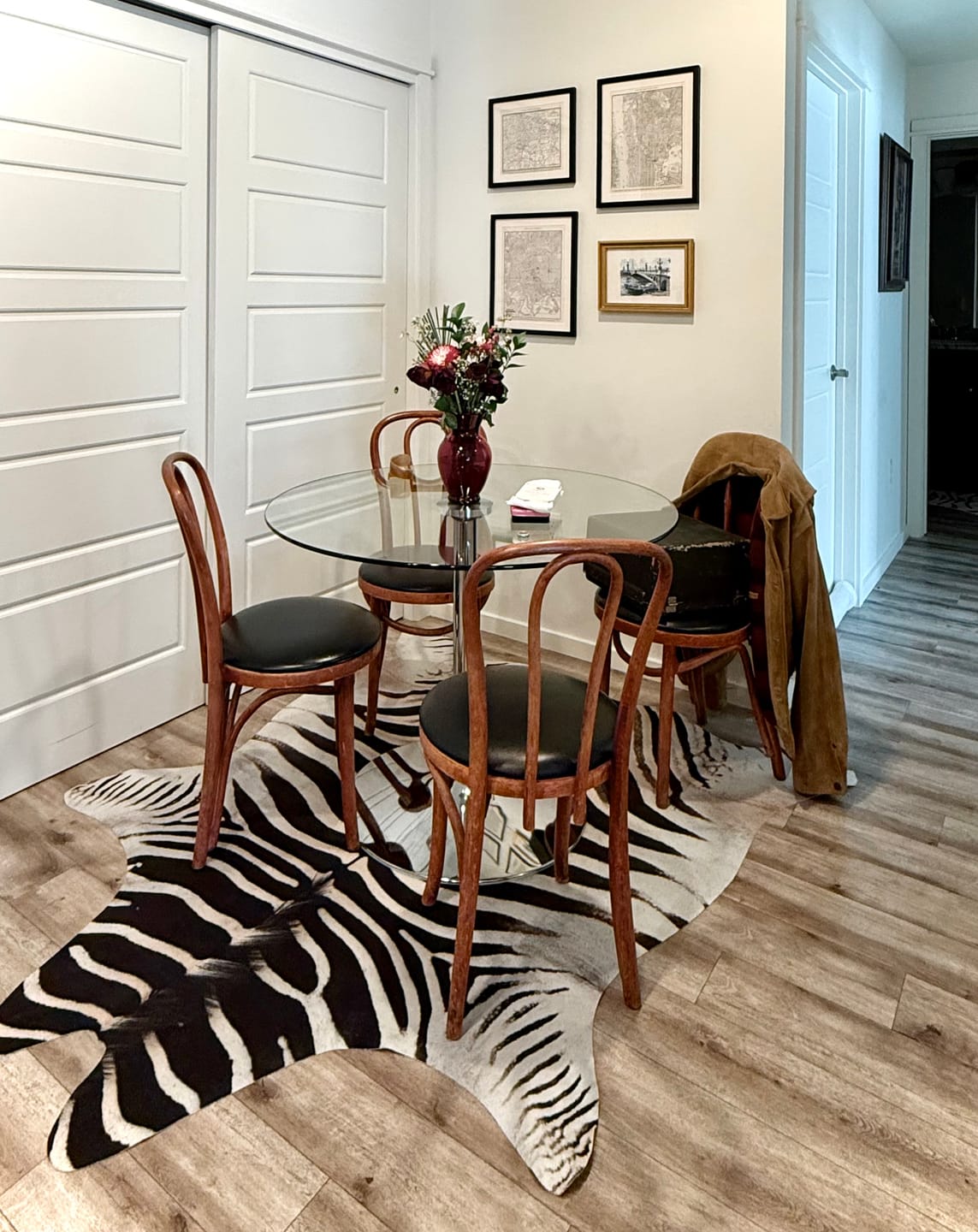 Customer photo review of Jungle Zebra Rug