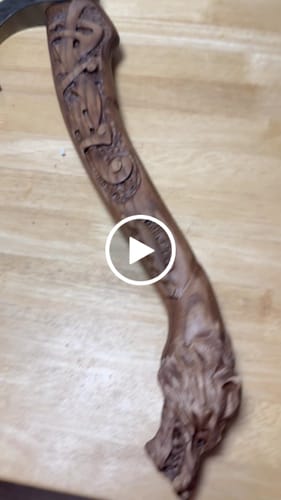 Customer video review of Viking axe handmade Ulfhednar Warriors