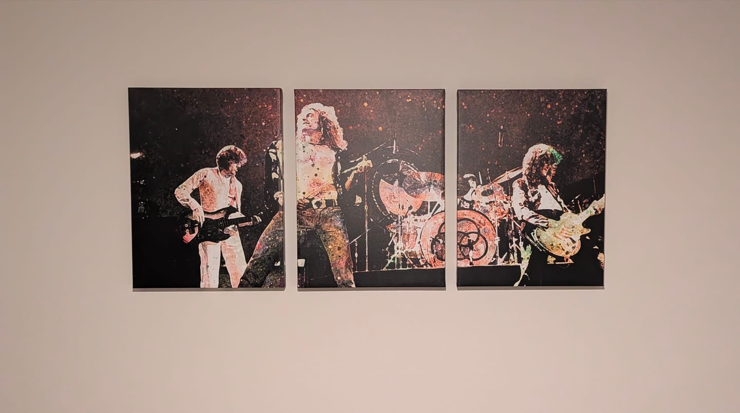 Customer photo review of Live Led Zeppelin Wall Art