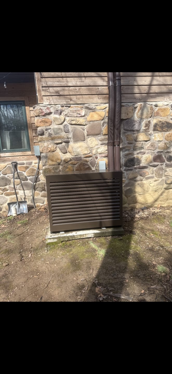 Customer photo review of Mini-Split AC Cover - Bronze