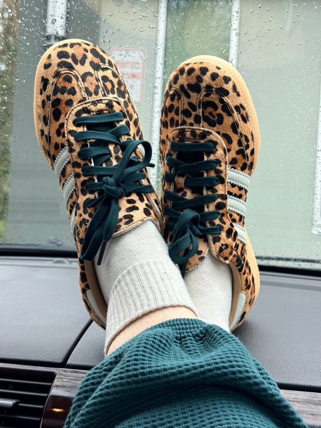 Customer photo review of adidas Samba OG Leopard Magic Beige Women's