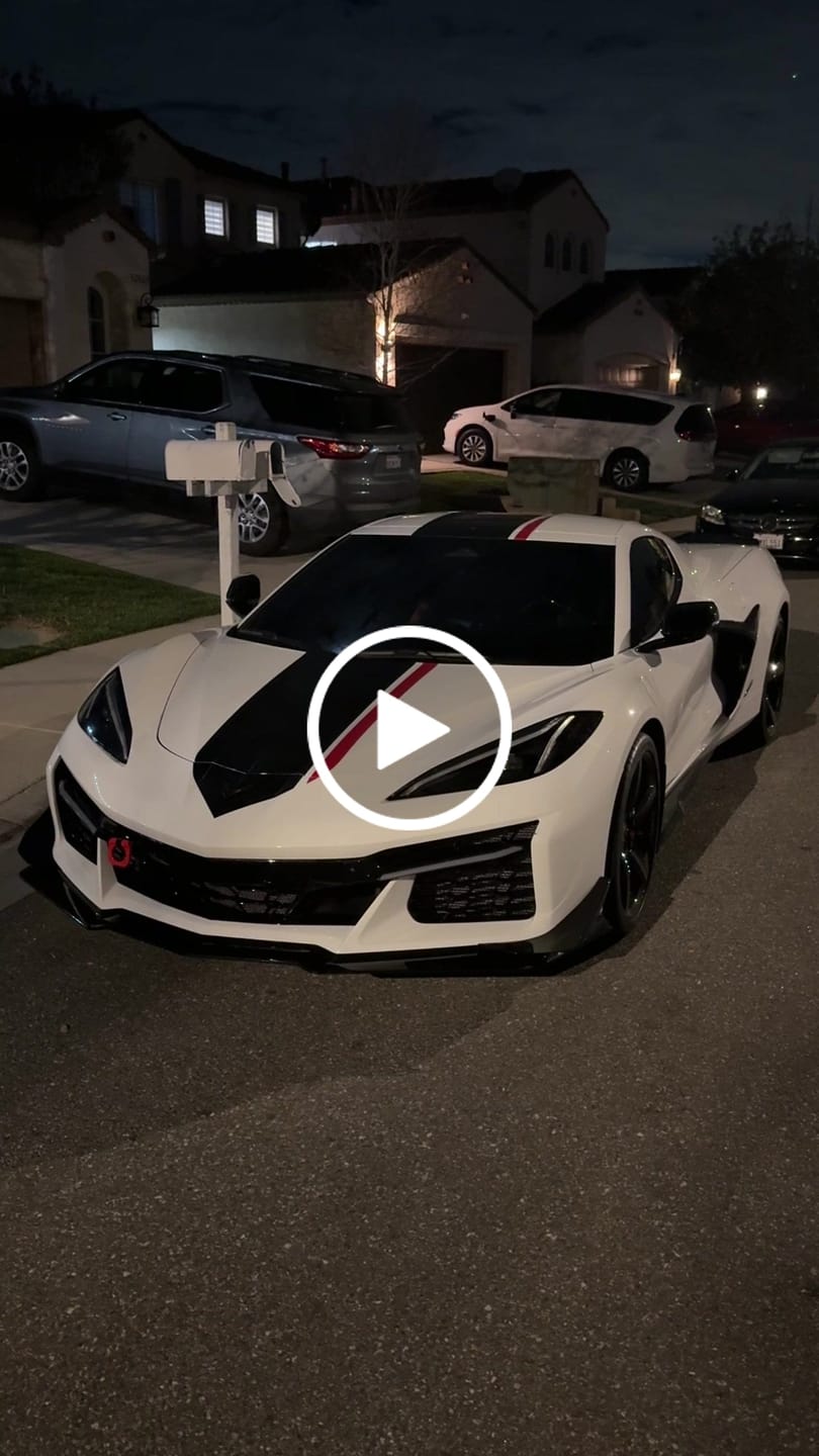 Customer video review of Corvette C8 Z06 Models Sequential LED DRL Light Bar Bezel Insert